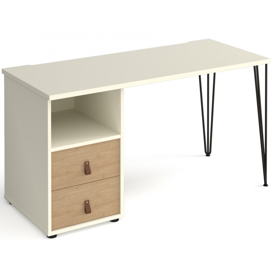 Tikal Straight Desk - Support Pedestal with Drawers